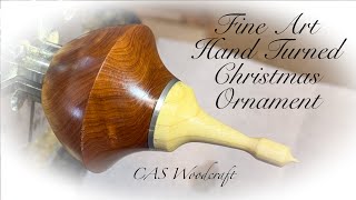 Woodturning Christmas Ornaments Fine Art [upl. by Demha636]