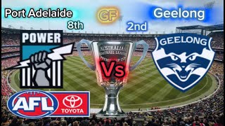 Geelong V Port Adelaide Grand Final [upl. by Thurstan]