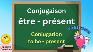 Conjugation of french verb être to be  present [upl. by Calendre]