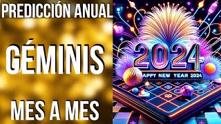 GÉMINIS PREDICCIONES 2024 MES A MES [upl. by Albin]