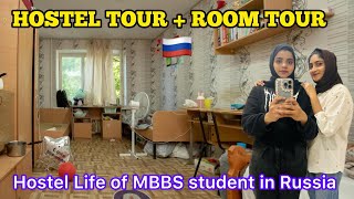 Hostel Tour  Room Tour 😘Life of MBBS students in Russia 🇷🇺 [upl. by Leicam]