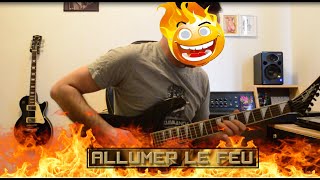 Johnny Hallyday  Allumer le feu  Cover guitar  nouveaux solos [upl. by Nickola]