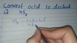 Convert Octal to Decimal Convert Octal into Decimal [upl. by Adlez]