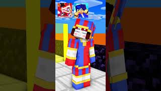 Choose King Run Challenge With Pomni  Bacon VS Steve minecraftshorts theamazingdigitalcircus [upl. by Anitsim]