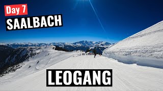 Saalbach day 7  Skiing Leogang one last time [upl. by Rehsu]