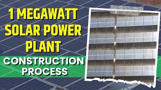 The MINDBLOWING 1 Megawatt Solar Power Plant Construction Process [upl. by Nicko730]