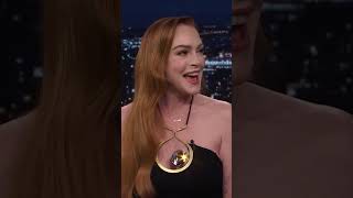 Lindsay Lohan on Getting Quizzed by Jamie Lee Curtis to Prove Her Identity [upl. by Giavani]