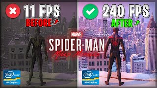 SpiderMan Miles Morales BEST SETTINGS for MAX FPS on ANY PC [upl. by Gillette]