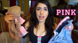 Victorias Secret Pink Huge Bralette Haul [upl. by Nalor]