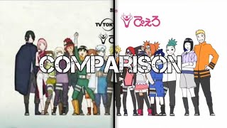 Boruto Opening 6 V2 and V3 Comparison [upl. by Oneil]