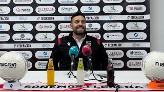 Rueda de Prensa  Jornada 17  AD Llerenense 21 CD Badajoz  Luismi Álvarez [upl. by Aynot]