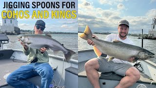 Jigging Spoons for Lake Michigan Salmon [upl. by Belldas981]