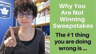 Why You Are Not Winning Sweepstakes [upl. by Ttelrats]