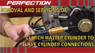 Removal and Servicing of Clutch Master Cylinder to Slave Cylinder Connections [upl. by Ayahc844]