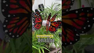 🦋 MOLINO de VIENTO en forma de MARIPOSA  MOLINILLO  REHILETE  Manualidades con BOTELLAS [upl. by Nosnarb]