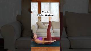 35min Pilates workout no props needed pilatesathome pilates [upl. by Adlar]