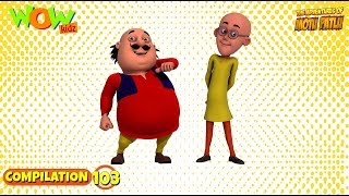 Motu Patlu  Non stop 3 episodes  3D Animation for kids  103 [upl. by Ammadas]