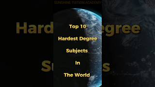 Top 10 hardest degree subjects in the world  10 Hardest degree Subjects [upl. by Staffan359]