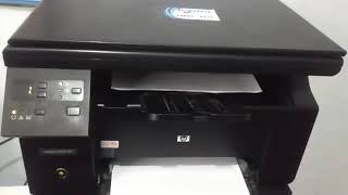 Teste de impressão do Toner HP Laserjet M1132 mfp [upl. by Daney]