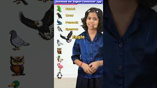 10 Birds🦜 in English  Kids English Words  Adi Keshari Connection shorts [upl. by Uliram]