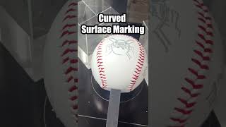 Curved Surface MarkingLaser Engraving on Baseball [upl. by Breech]