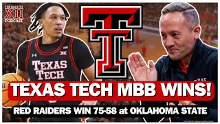 Texas Tech Basketball Dominates Oklahoma State 7558  Darrion Williams Is A Star Big 12 [upl. by Correna]