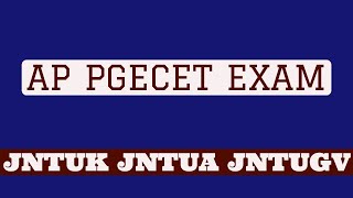 AP PGECET EXAMjntukjntuh jntuajntugv [upl. by Alamak]