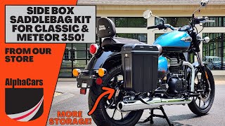 Royal Enfield Side Box Saddlebag Review The Best Way to Add Storage to Your Classic or Meteor 350 [upl. by Anhpad]