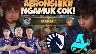 AERONSHIKII NGAMUK LANGSUNG MANIAC  MERINDINGGG  LIQUID VS AURORA MATCH 1  SWISS STAGE DAY 6 [upl. by Leasim]