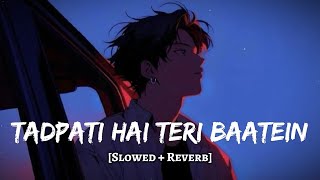 Tadpati Hai Teri Baatein Slowed  Reverb  Arijit Singh Sakina Khan  MD Izhar YouTube [upl. by Darwin]