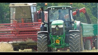 Zniwa 2018 w GR Ratajewski ★ Młodzi w akcji ★John Deere 6175M ✪ Bizon Z056 ✪ Ursus C360 [upl. by Nosrettap]