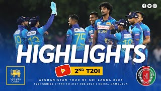 2nd T20I Highlights  Sri Lanka vs Afghanistan  MASSIVE 72Run Win [upl. by Raasch]