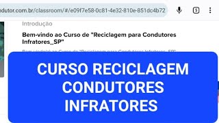 CURSO RECICLAGEM CONDUTORES INFRATORES CNH SUSPENSA OU BLOQUEADA [upl. by Winthorpe183]