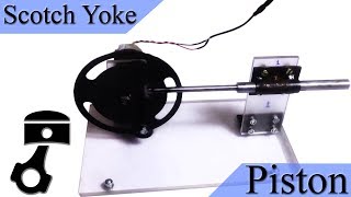 Motorized Scotch Yoke Mechanism Piston [upl. by Anaibaf782]