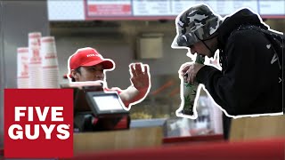 Smoking Bongs in Five Guys UK [upl. by Huoh]