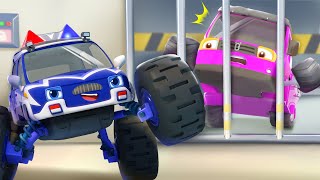 Super Police Truck Song  Monster Truck  Car Cartoon  Kids Song  BabyBus [upl. by Tarryn]