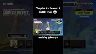 Fortnite Chapter 4 Season 2 Battle Pass Leak 😍 shorts [upl. by Eyllib]