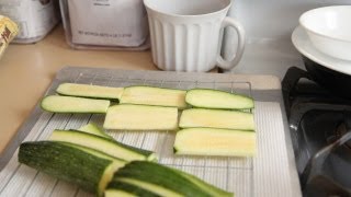 Oven Fried Zucchini Recipe 81512  Day 3 Vegan Vegetarian [upl. by Stegman]