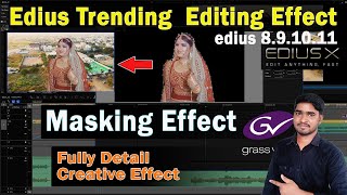 CREATIVE MASKING TRANSITION IN EDIUS  Mask Effect in Edius 2024 [upl. by Gula]