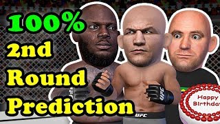 Junior dos Santos TKOs Derrick Lewis as he predicted in the 2nd round [upl. by Gnauq829]