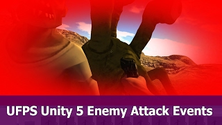 UFPS Unity  Animation Events for Enemy Attack and Damage [upl. by Padget988]