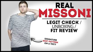 LEGIT MISSONI tshirt  How to tell  unboxing amp fit review [upl. by Almire798]