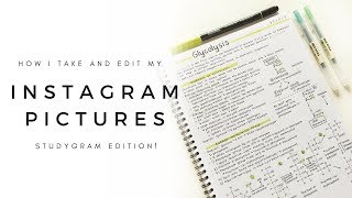 How I take and edit my instagram pictures  studygramstudyblr edition  studytee [upl. by Pablo303]