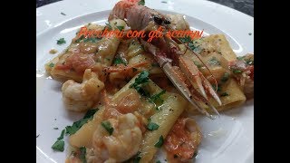 Paccheri con gli scampi [upl. by Elyn]