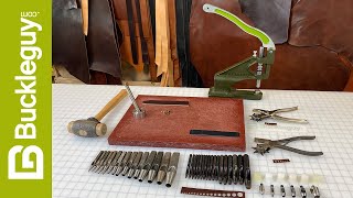 Comparison of Leather Hole Punch Tools amp How to Use Them [upl. by Eilsehc]