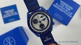 Swatch Bioceramic MoonSwatch Super Blue Moonphase  Full Unboxing and Review [upl. by Singer]