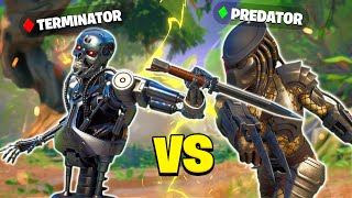 TERMINATOR VS PREDATOR BOSS in FORTNITE [upl. by Annorah]