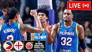 PHILIPPINES vs GEORGIA Live Score Update  Gilas Pilipinas Basketball 2024 FIBA Olympic Qualifying [upl. by Imis]