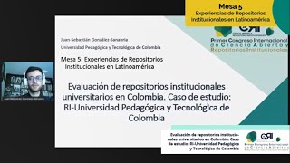 Experiencias de repositorios institucionales en México Mesa de trabajo 5 [upl. by Davidoff]