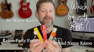 Does a Kazoo Party Favor Sound Good Amscan vs Kazoobie vs Generic plastic shootout [upl. by Renita]